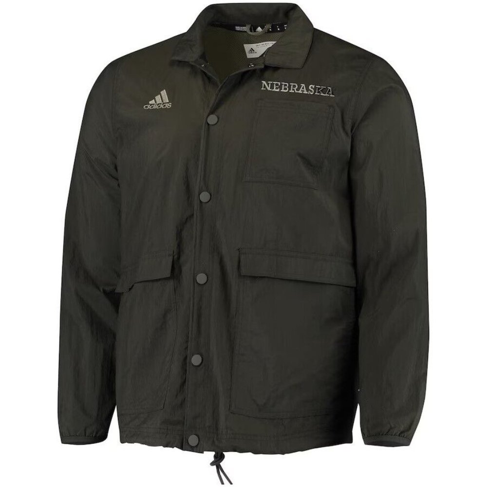 Nebraska Cornhuskers Adidas Salute to Service Full-Snap Jacket Men's Size Large